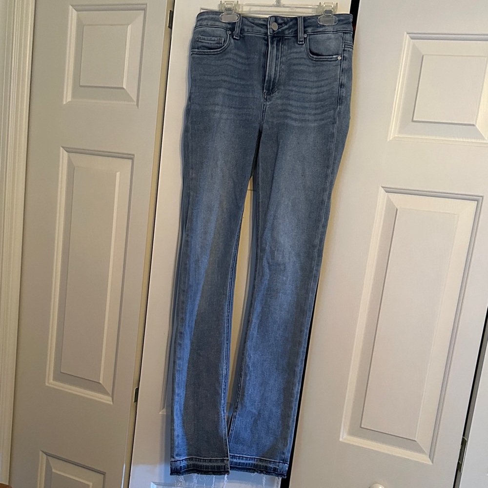 PAIGE Classic Denim Straight Leg Jeans